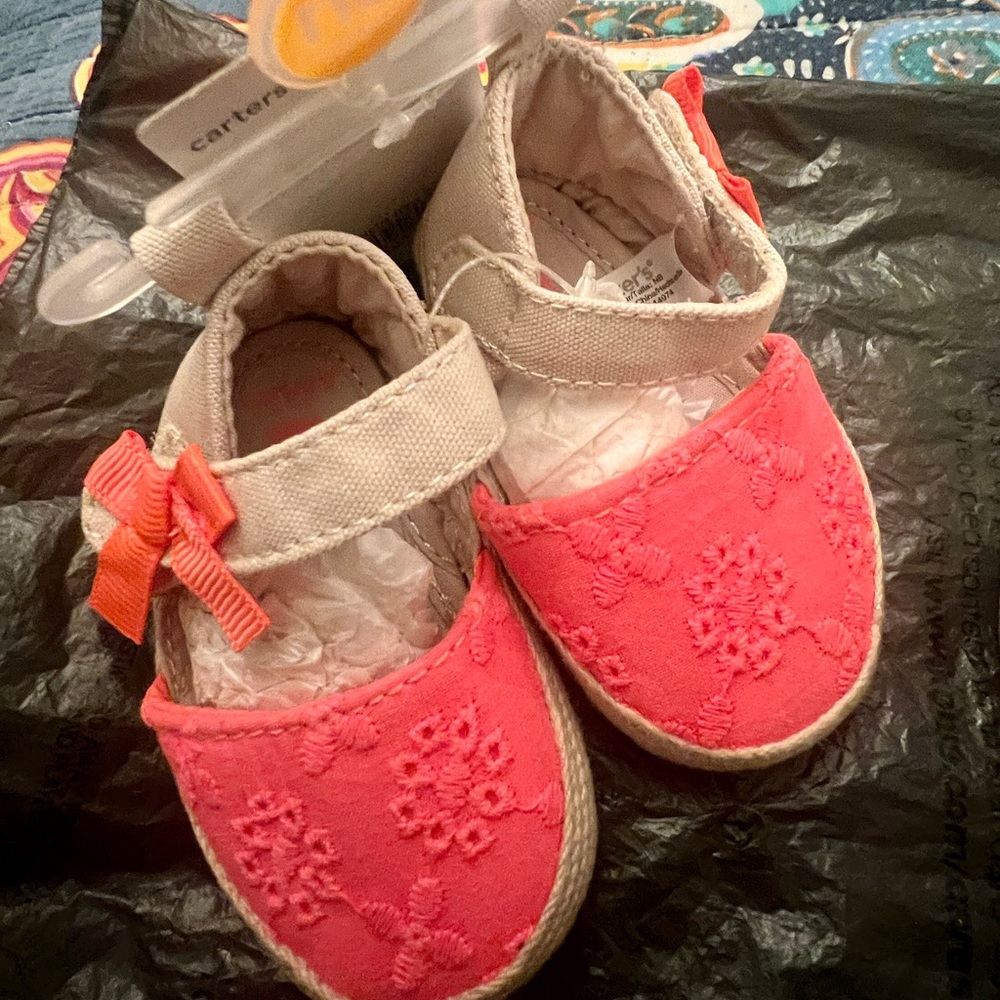 2 PAIR Newborn  Carters Summer Sandals 👶🏝️☀️ Sold Together